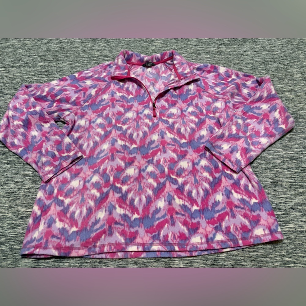 Ladies XL Eddie Bauer Quarter Zip Fleece